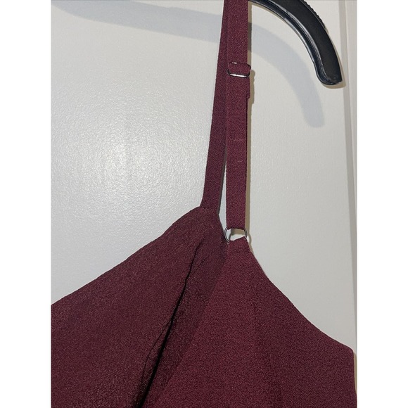 New Dress The Population Alondra Blouson Sheath Burgundy Dress Size Medium M - Picture 10 of 10